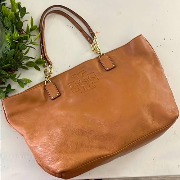 Tory Burch Tan Leather Tote - Picture 1 of 15